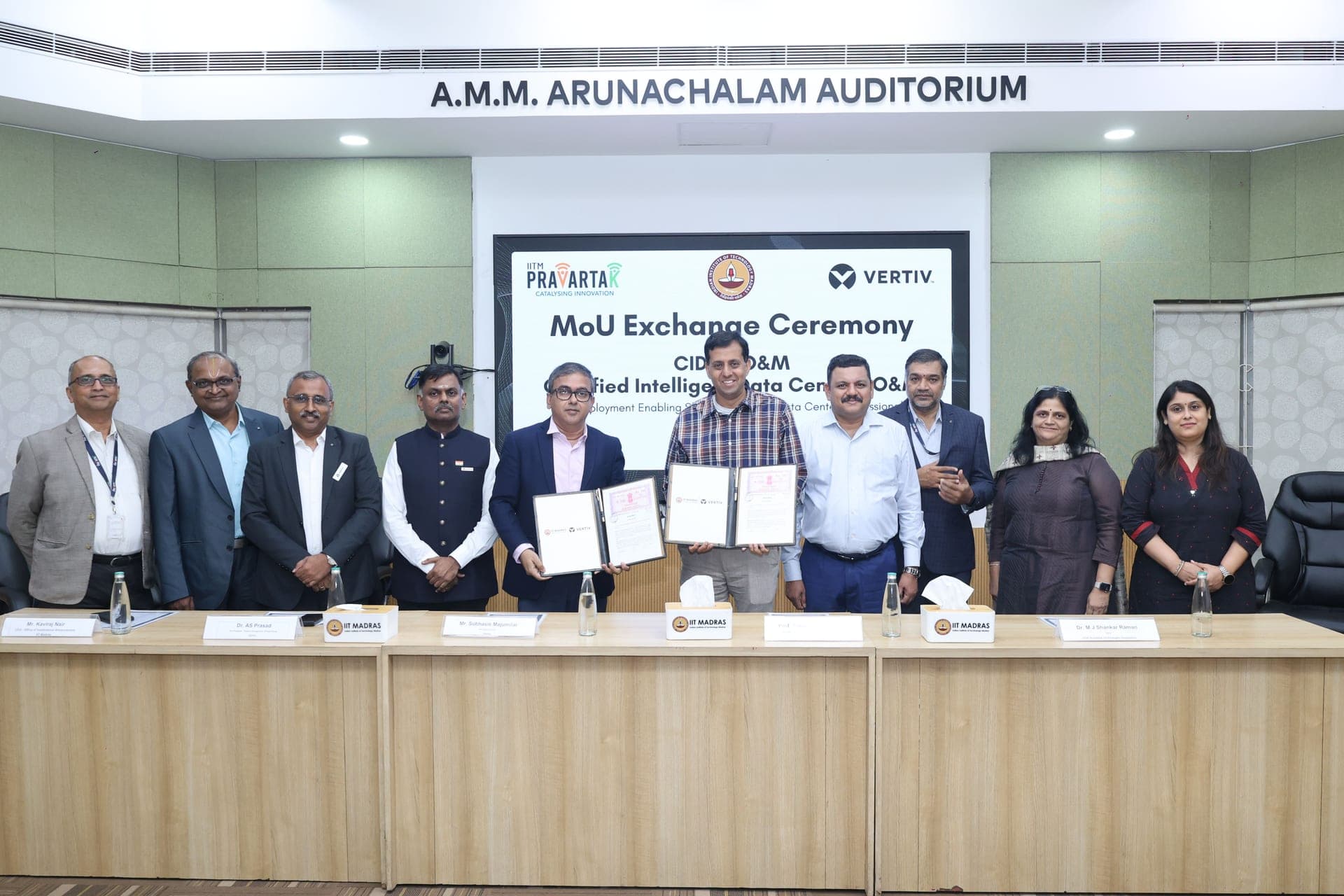 MoU Exchange Ceremony with Vertiv