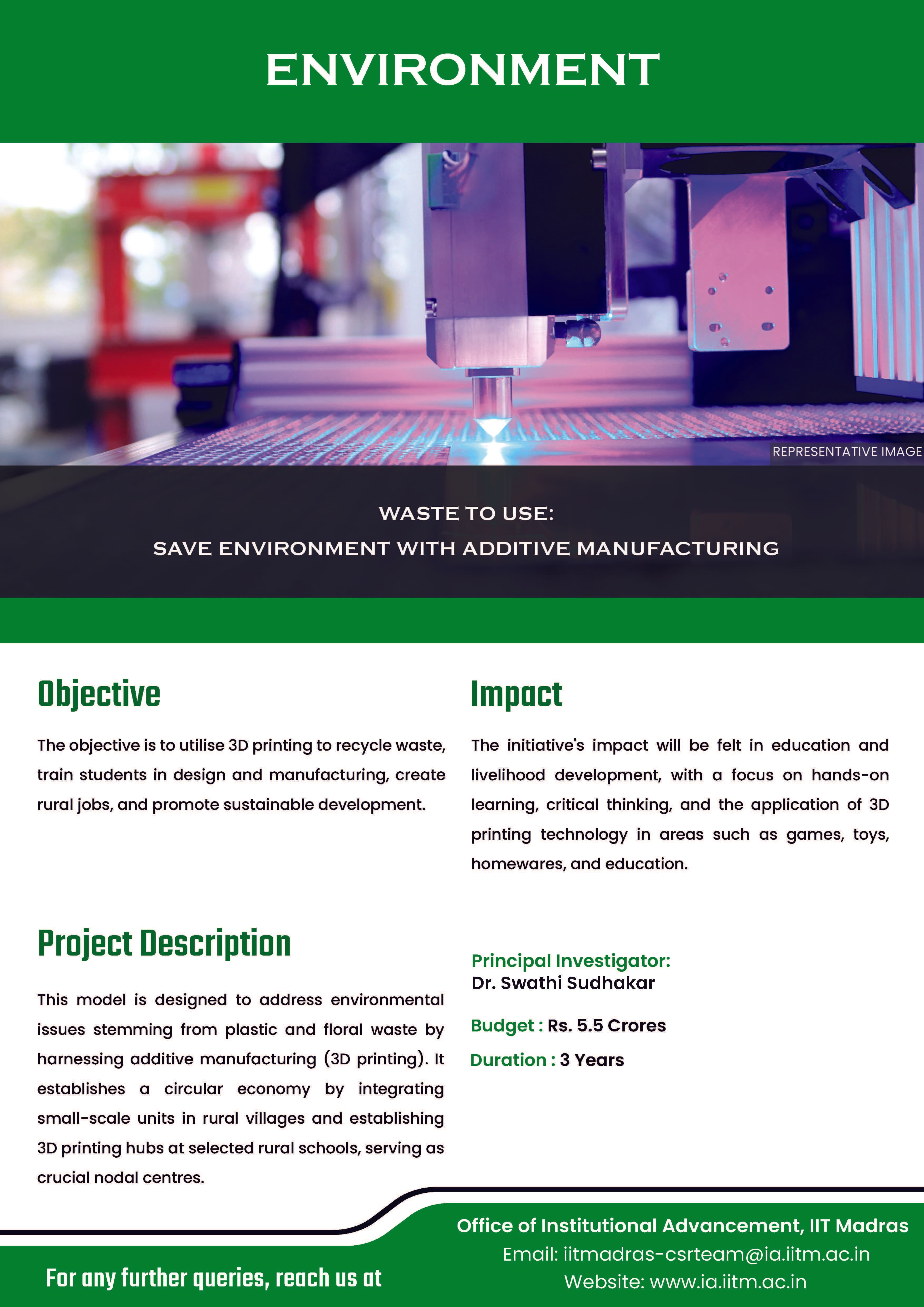 Waste to use: Save environment with additive manufacturing