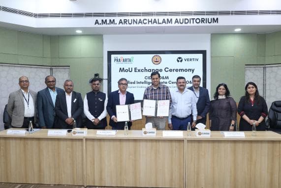 Vertiv Partners with Indian Institute of Technology Madras and IITM Pravartak to Provide Upskilling for Students in Data Center Operations and Maintenance