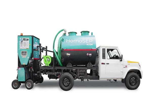HomoSEP, India's first Septic Tank Cleaning Robot that breaks down & homogenizes hard sludge (along with a host of other features.)