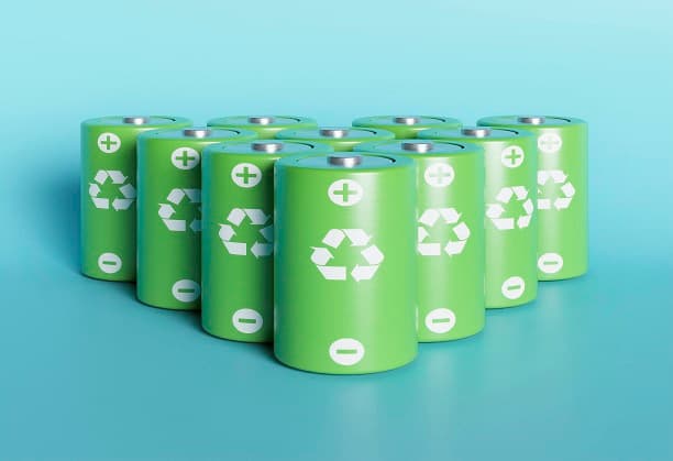 Atmospheric nitrogen to ammonia using renewable electrical energy and catalyst generated out of spent batteries