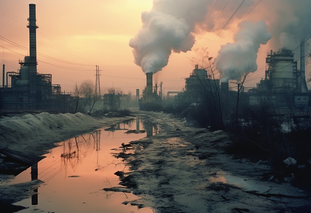 Identification of toxic pollutants in the industrial areas- Their impact on climate and global warming